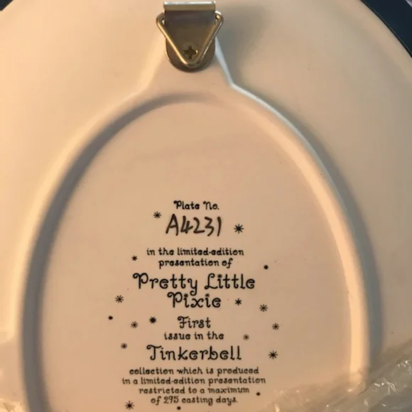 DISNEY'S Pretty Little Pixie(Tinkerbell) collectible plate collection